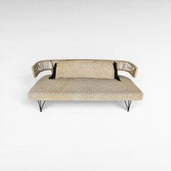 SOFA NATURAL ROPE 190x70x80cm - Chora Mykonos