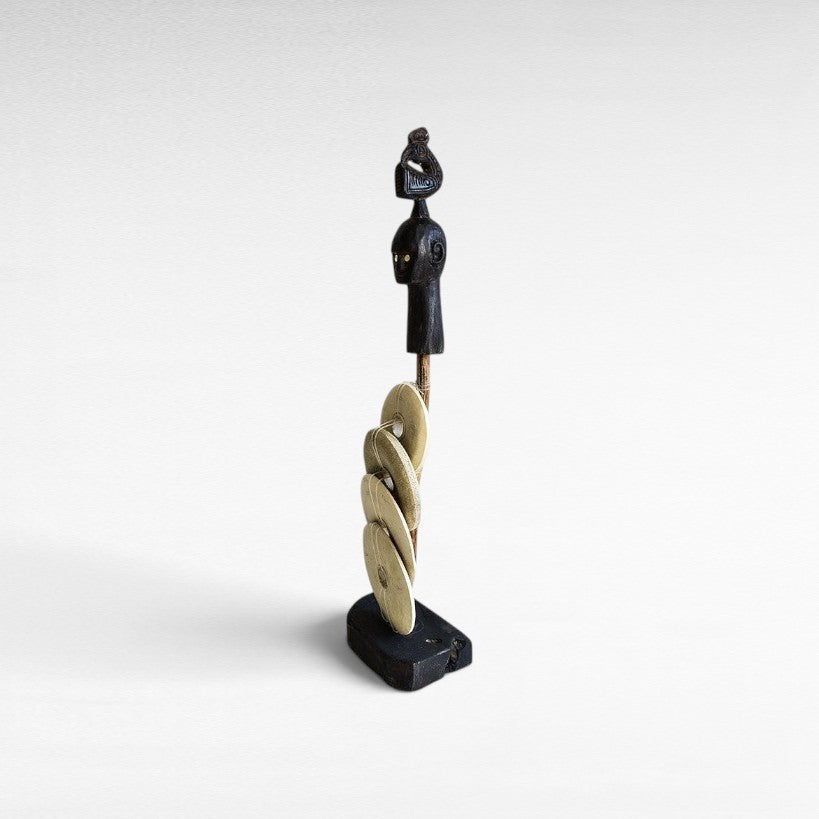 WOODEN STATUE 25x15x85cm - Chora Mykonos