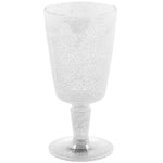 WHITE SYNTHETIC CRYSTAL WINE GLASS 8x8x16cm