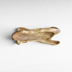 DECOR TRAY WOOD NATURAL 75x35x30cm - Chora Mykonos