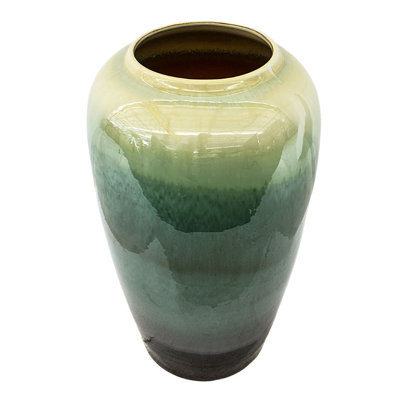 Terracotta Green Pattern Planter – Artistic Touch for Your Greenery ✨