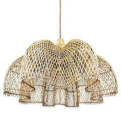 Natural Bamboo Flower Pendant Light - Chora Barefoot Luxury Living