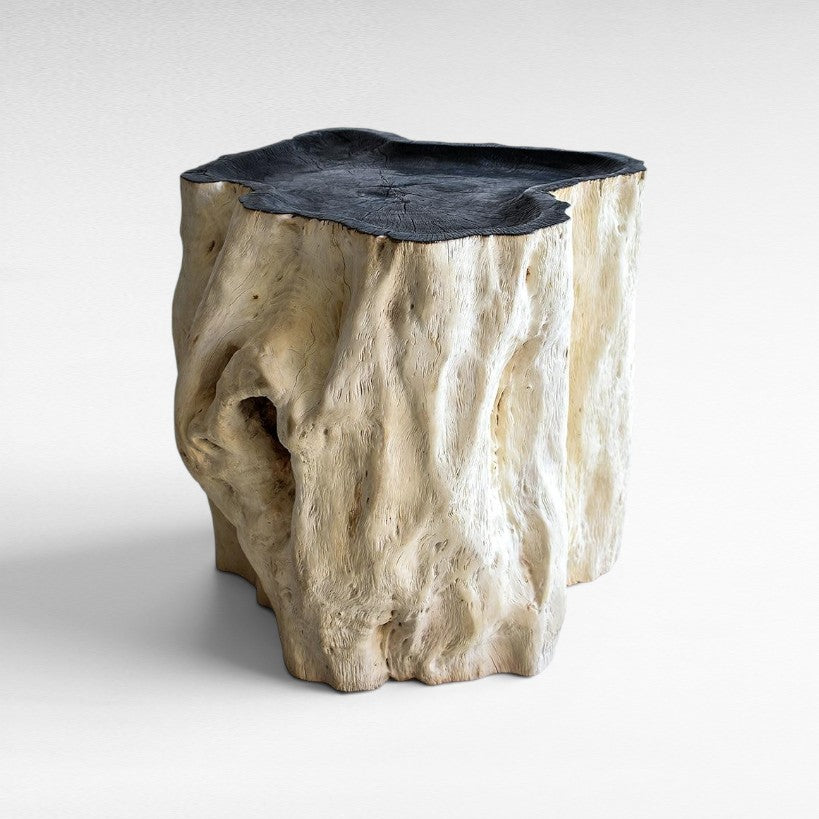 LYCHEE WOOD SIDE TABLE 50x40x50cm - Chora Mykonos