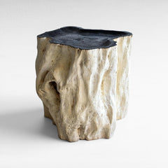 LYCHEE WOOD SIDE TABLE 50x40x50cm - Chora Mykonos