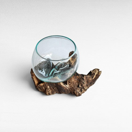 Wooden Root with glass - Chora Barefoot Luxury Living