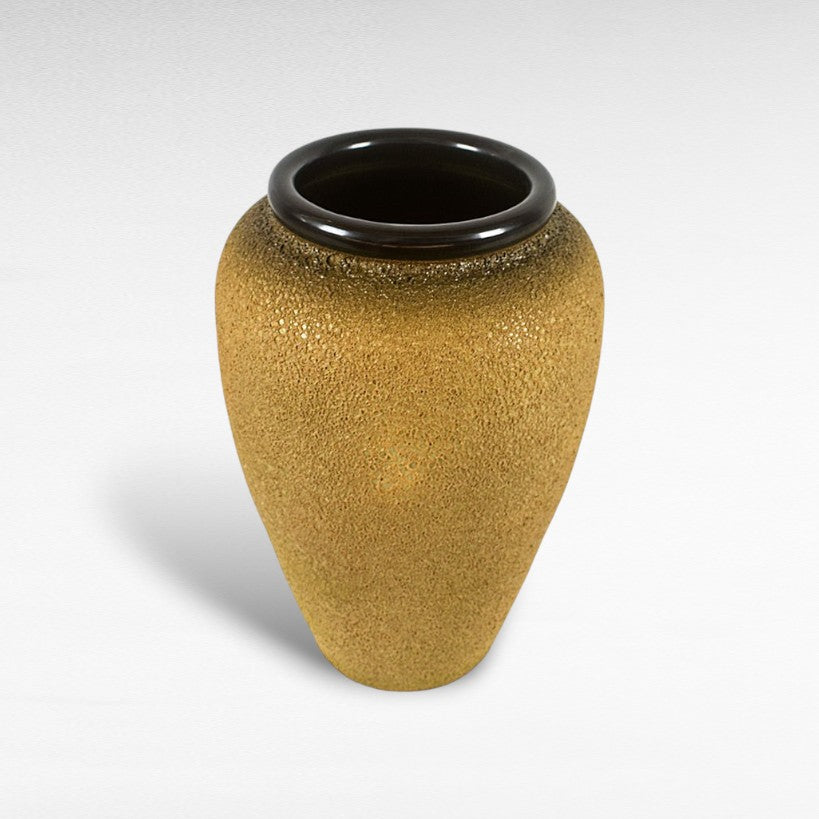 CERAMIC PLANTER WITH ENAMEL PAINTING Φ40 |Η60 CM