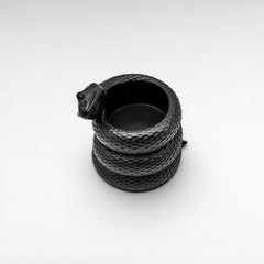 CANDLE HOLDER BLACK - Chora Mykonos