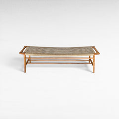 BENCH TEAK WOOD - Chora Mykonos
