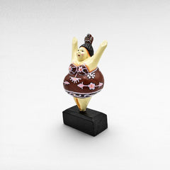 WOODEN BALLERINA 14x9x25cm - Chora Mykonos