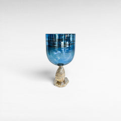 GLASS ALUMINIUM CANDLE HOLDER - Chora Mykonos