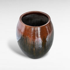 PLANTER WITH GLAZE FINISH - Chora Mykonos