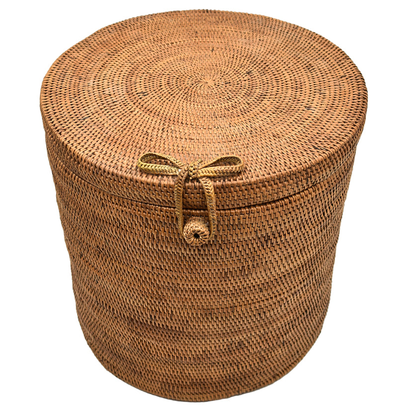 RATTAN WASTE BIN