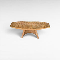 NATURAL MANGO WOOD STOOL 94x30x42 - Chora Mykonos