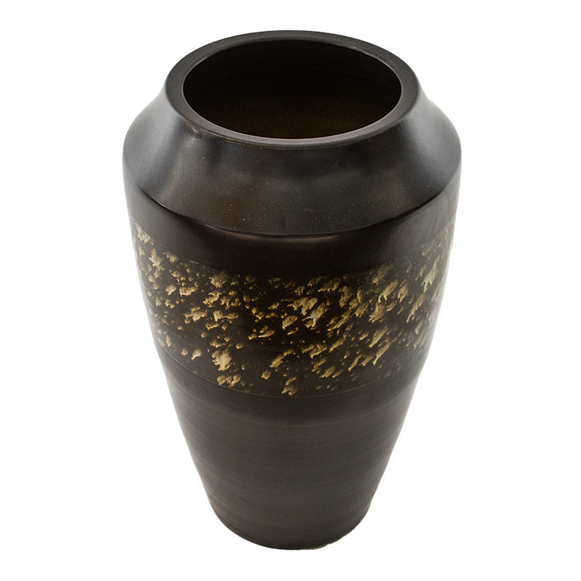 Terracotta Black/Gold Planter – Stylish Indoor Garden Essential ✨