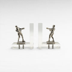 BOXER BOOKEND ACRYLIC WITH SHINY NICKEL FINISH - Chora Mykonos