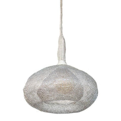 Knitted Wire Pendant Light - Chora Barefoot Luxury Living