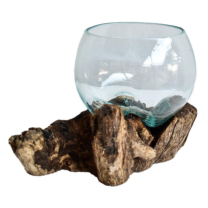 Wooden Root with glass - Chora Barefoot Luxury Living