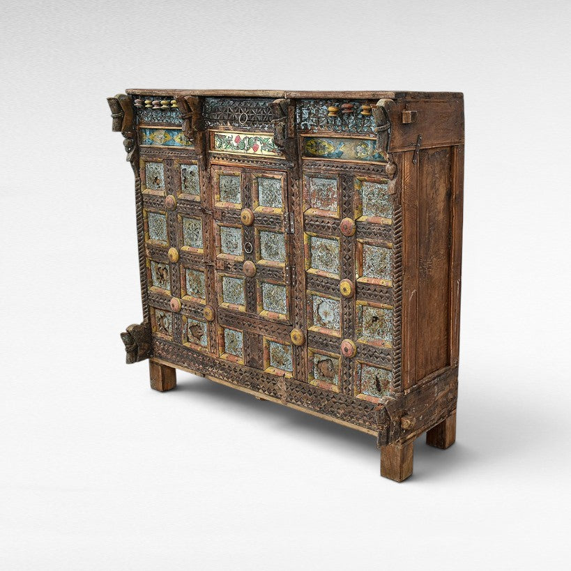 TEAK WOOD BUFFET W127 |D50 |H120 CM