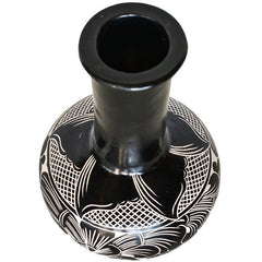 VASE BLACK AND WHITE - Chora Mykonos