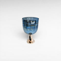 GLASS ALUMINIUM CANDLE HOLDER - Chora Mykonos