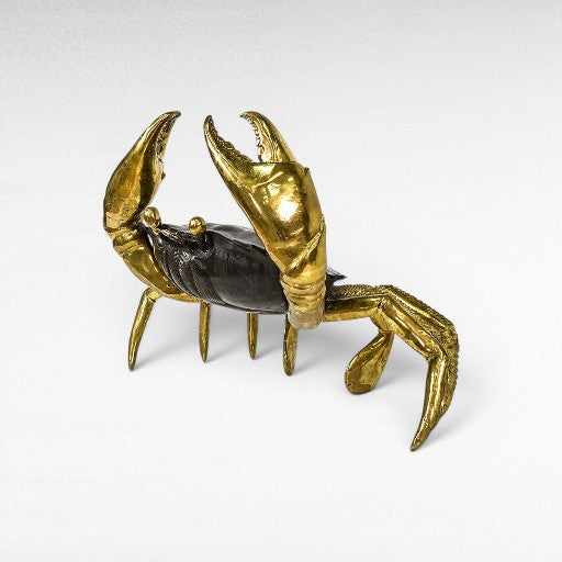 DECORATIVE CRAB BRONZE BLACK & GOLD