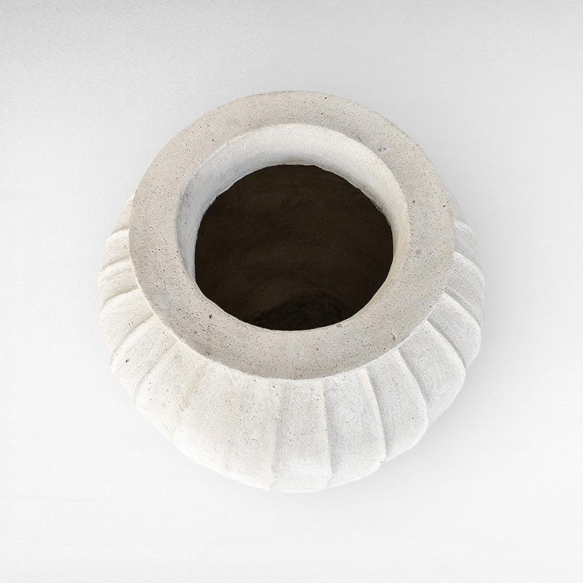 POT WITH LINE VERTICAL - Chora Mykonos