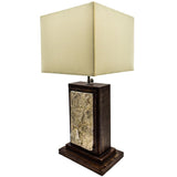 WOOD & STONE TABLE LAMP - Chora Mykonos