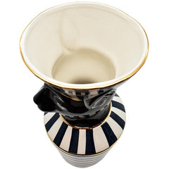 VASE AT THE NILE BLACK AND WHITE - Chora Mykonos