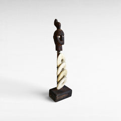 WOODEN STATUE 20x15x75cm - Chora Mykonos