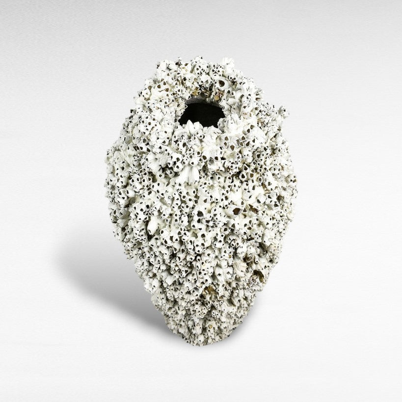 TERRACOTTA FULL CORAL POT W40 |D40 |H85 CM