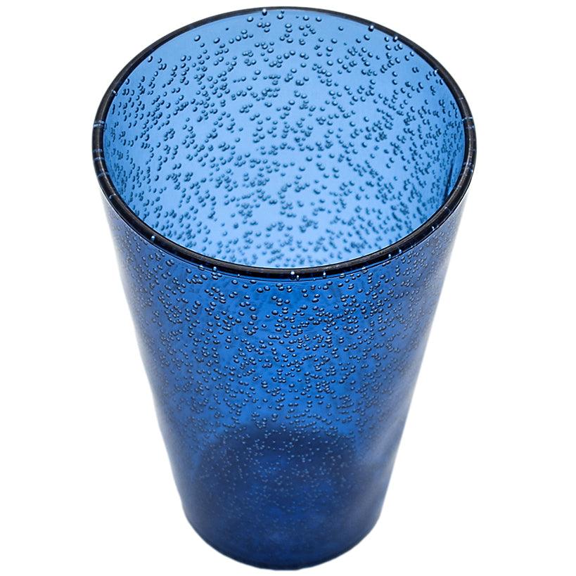 DEEP BLUE SYNTHETIC CRYSTAL DRINK GLASS 9x9x14cm - Chora Mykonos
