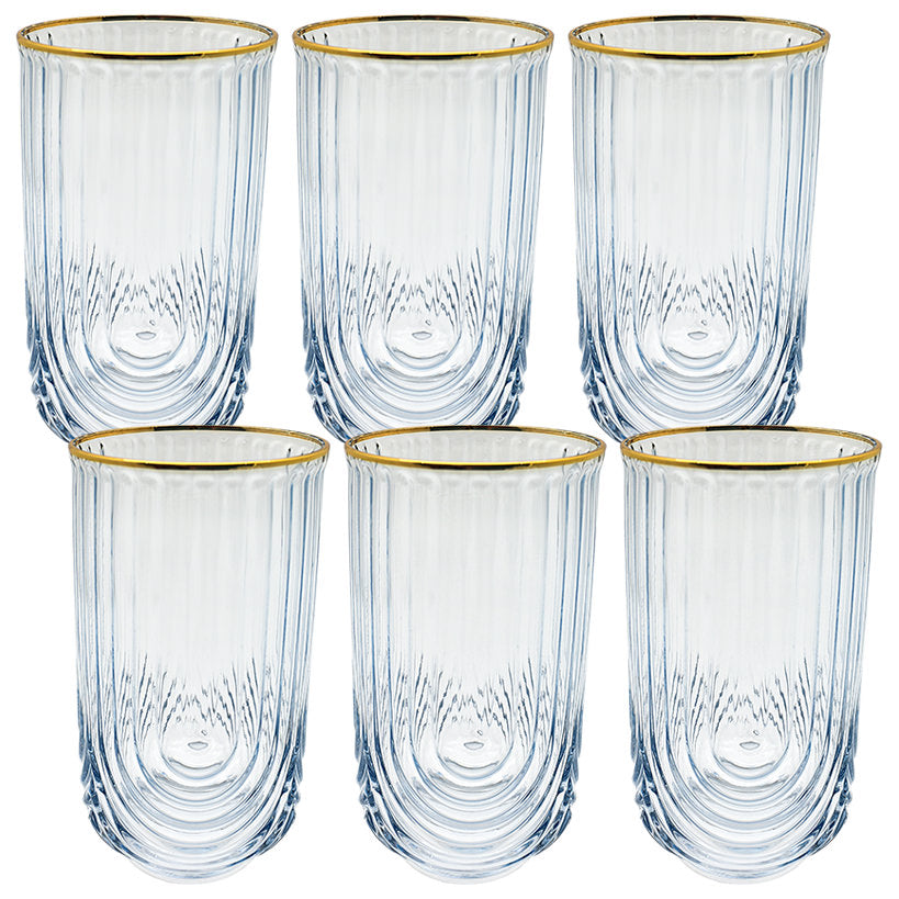 AEGEAN WAVE GLASSES SET OF 6