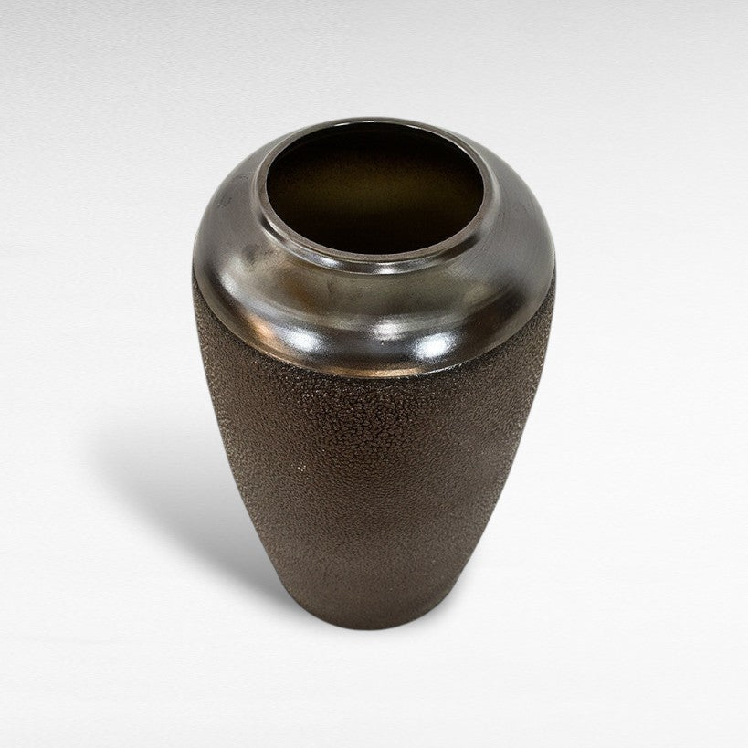 CERAMIC PLANTER WITH ENAMEL PAINTING Φ40 |Η60 CM