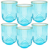 AEGEAN BLUE WAVE GLASS SET OF 6