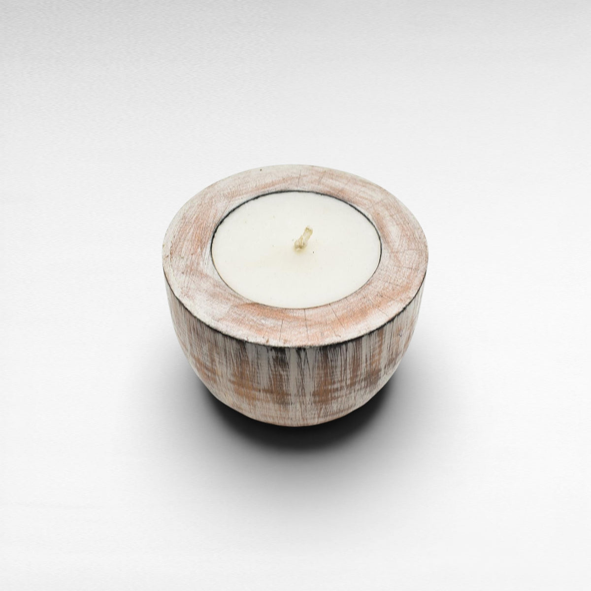 CANDLE WHITEWASH LARGE - Chora Mykonos