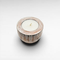 CANDLE WHITEWASH LARGE - Chora Mykonos