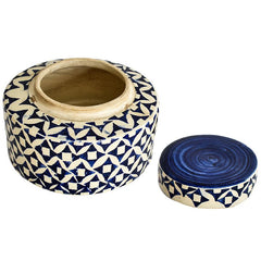 HANDPAINTED VASES SET OF 3 20x20x14cm, 15x15x25cm, 15x15x36cm - Chora Mykonos