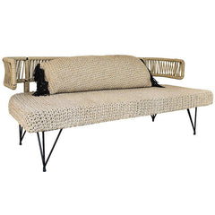 SOFA NATURAL ROPE 190x70x80cm - Chora Mykonos