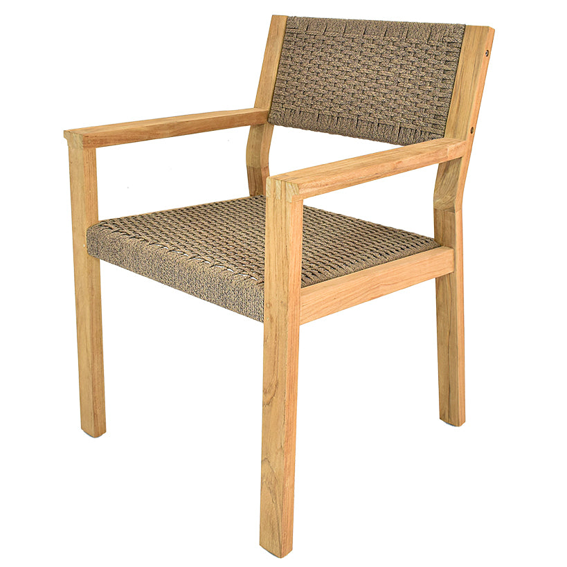 DINING ARMACHAIR WITH NATURAL TEAKWOOD