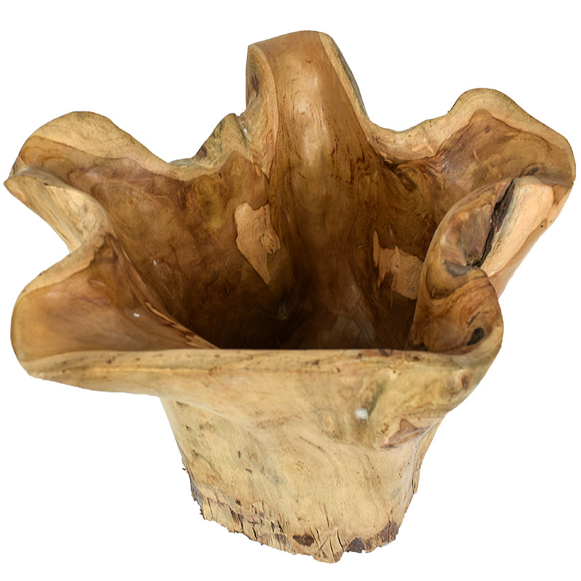 TEAK WOOD BOWL 35X35X40