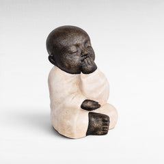 FIGURINE SHAOLIN MUTE FIBER CEMENT - Chora Mykonos