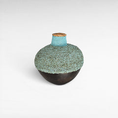 Set of 3 Rattan & Shell Vases - Chora Barefoot Luxury Living
