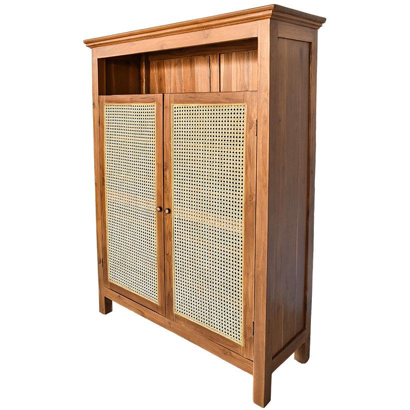 CABINET NATURAL WITH VIENNESE RATTAN