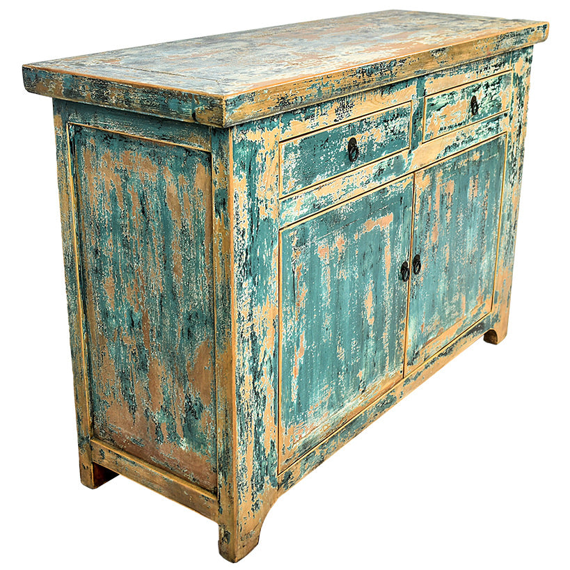 ANTIQUE TURQUOISE BUFFET