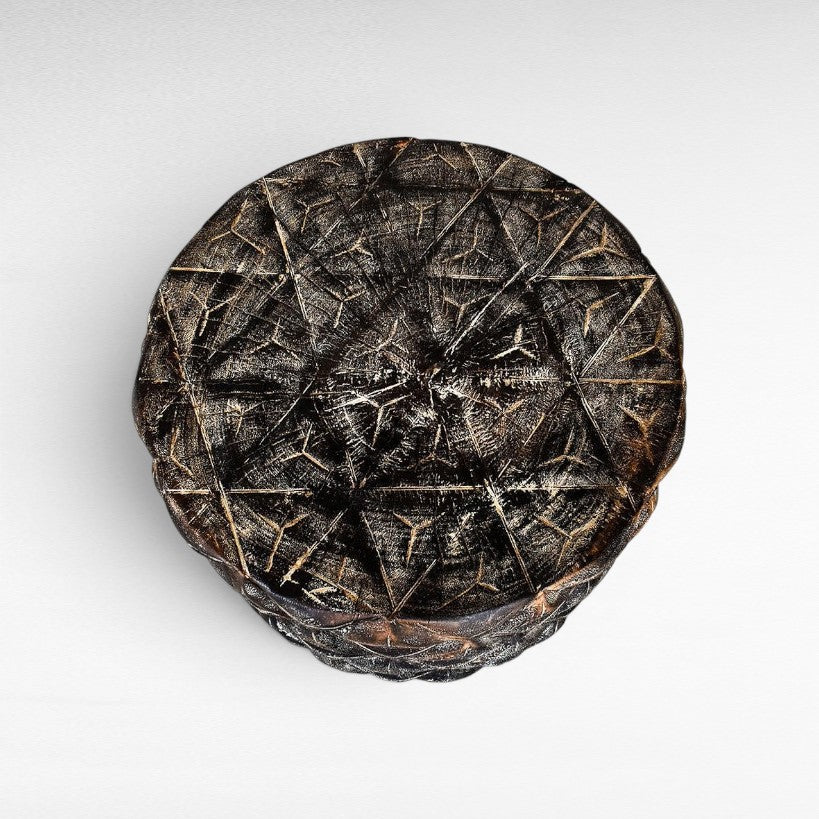 LYCHEE WOOD SIDE TABLE - Chora Mykonos