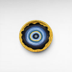 HANDPAINTED TEAK BOWL - Chora Mykonos