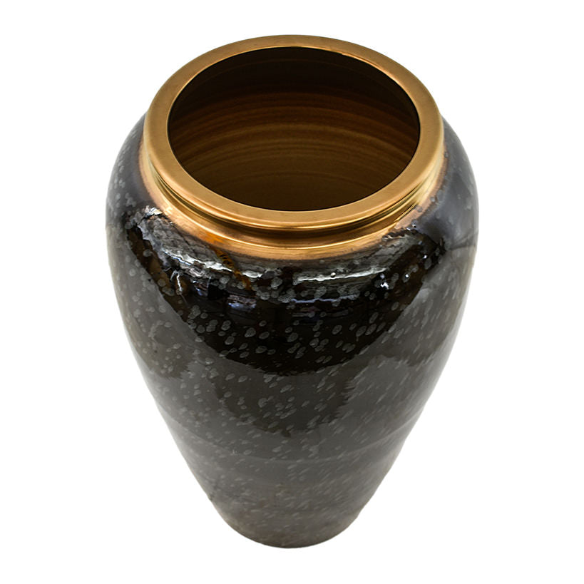 Terracotta Black Pattern Planter – Stylish Elegance for Any Space ✨