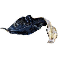 NICKEL ALUMINIUM LEAF SCULPTURE 51x29x16 CM - Chora Mykonos