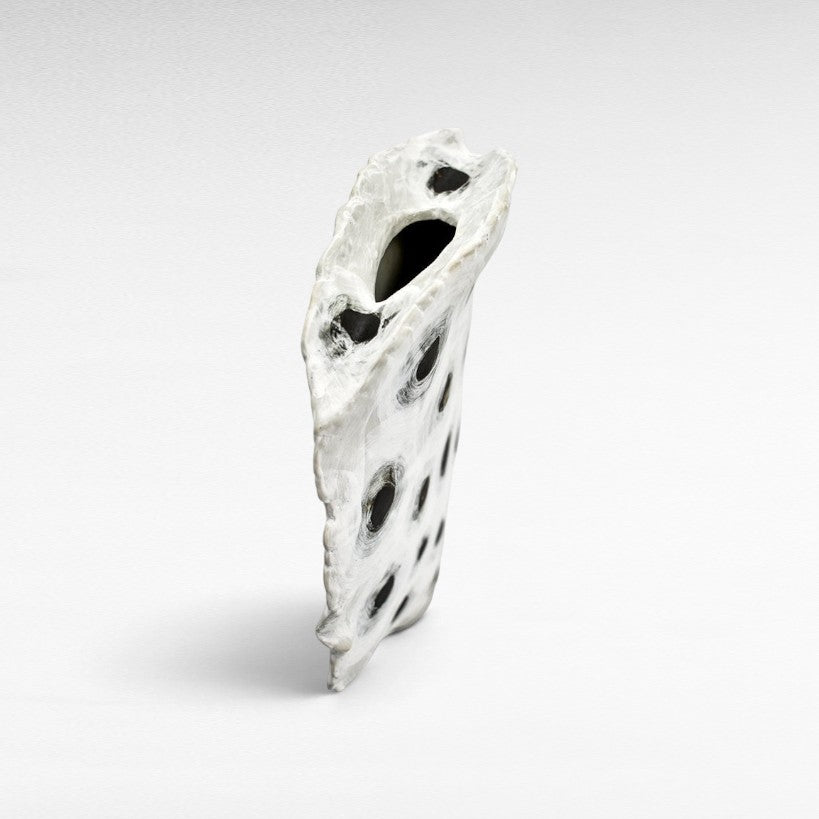 VASE PORCELAIN BLACK & WHITE W26 |D7 |H31 CM