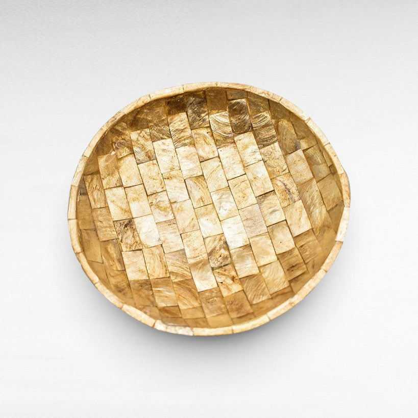 TRAY GOLDEN ROUND - Chora Mykonos
